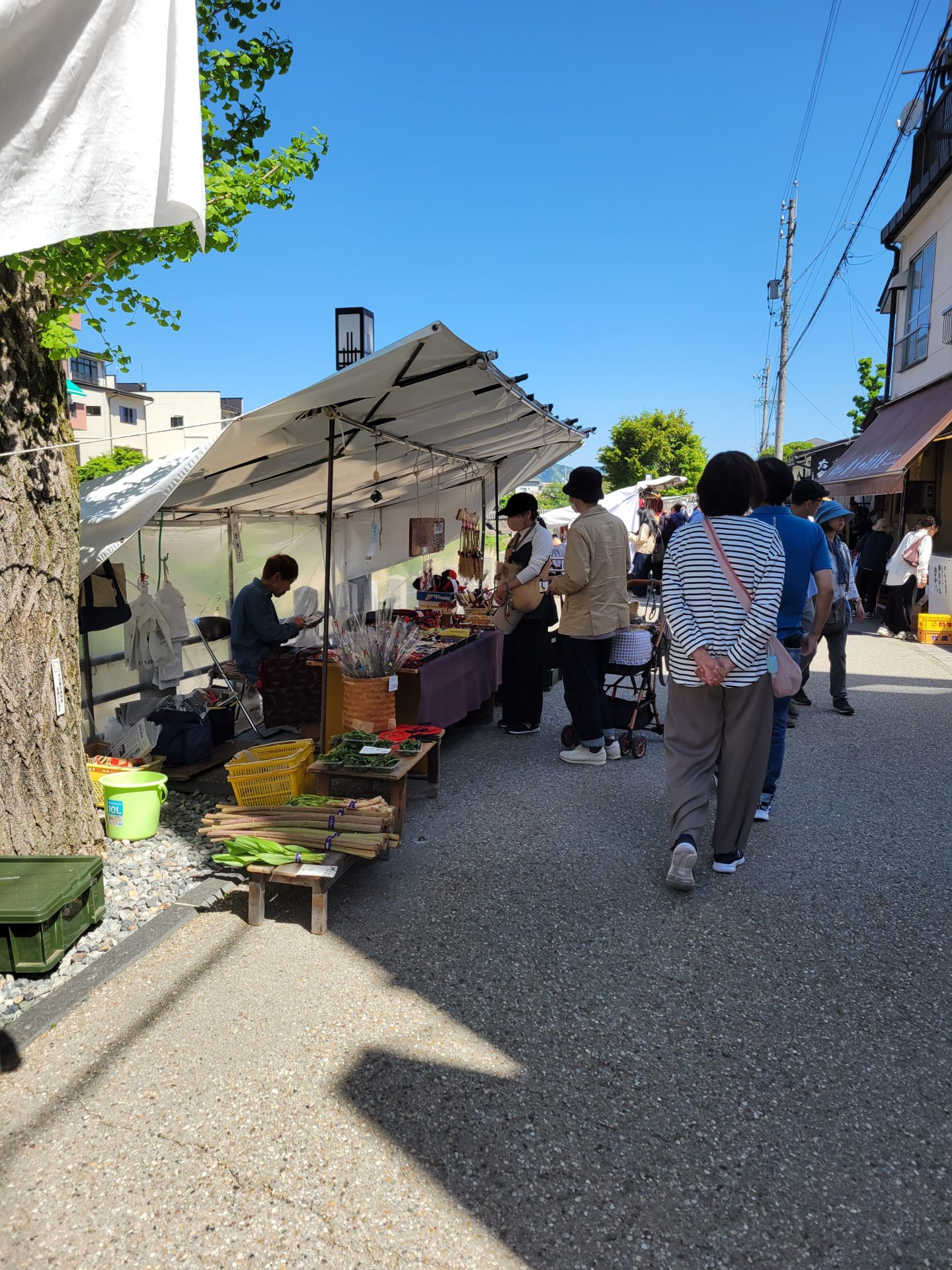 Un marché à Takayama